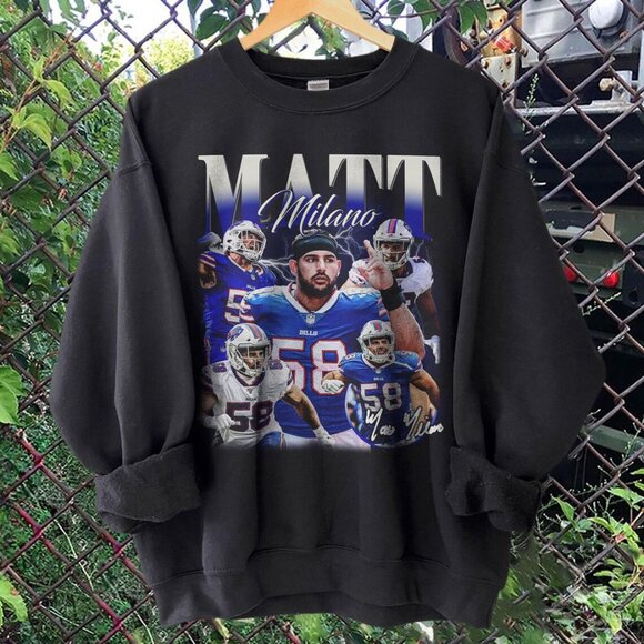 Matt Milano Matt Milano Shirt Pittsburgh Football Shirt Oversized Sport Shirt - Picture 1 of 2
